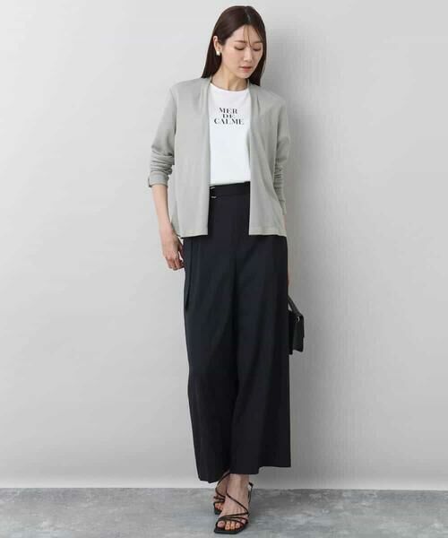 MK MICHEL KLEIN / エムケーミッシェルクラン カーディガン・ボレロ | ショート丈カーディガン/接触冷感/UVカット/洗える | 詳細15