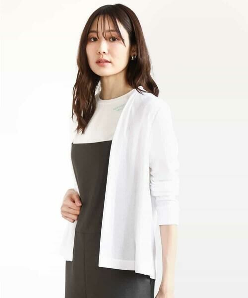 MK MICHEL KLEIN / エムケーミッシェルクラン カーディガン・ボレロ | ショート丈カーディガン/接触冷感/UVカット/洗える | 詳細5