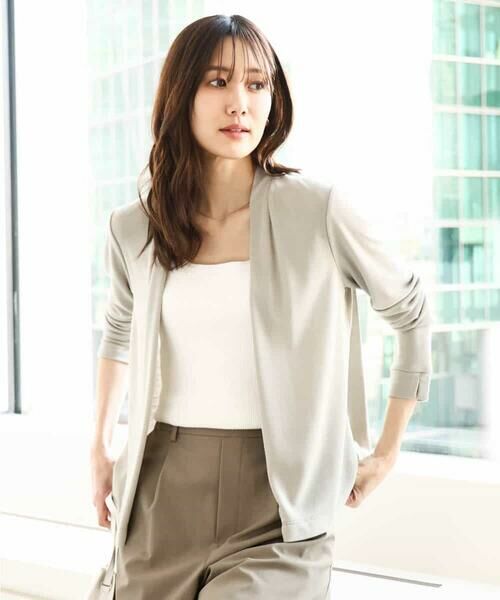 MK MICHEL KLEIN / エムケーミッシェルクラン カーディガン・ボレロ | ショート丈カーディガン/接触冷感/UVカット/洗える | 詳細9