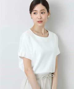 MK MICHEL KLEIN / エムケーミッシェルクラン カットソー | ボーダーチュールカットソー/接触冷感/洗える