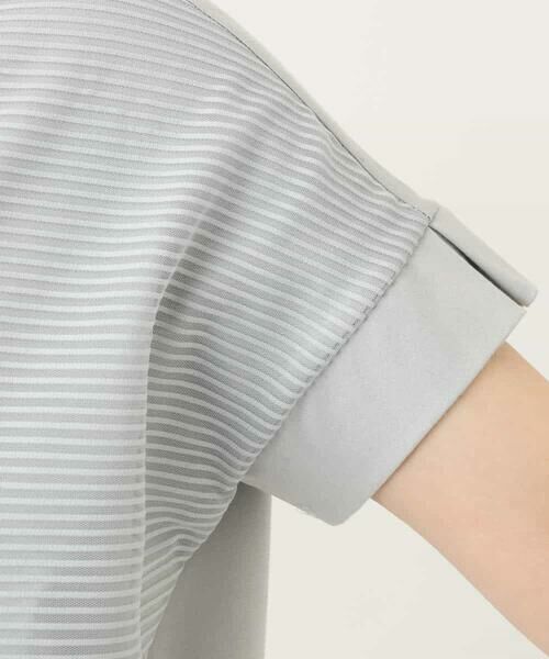 MK MICHEL KLEIN / エムケーミッシェルクラン カットソー | ボーダーチュールカットソー/接触冷感/洗える | 詳細18