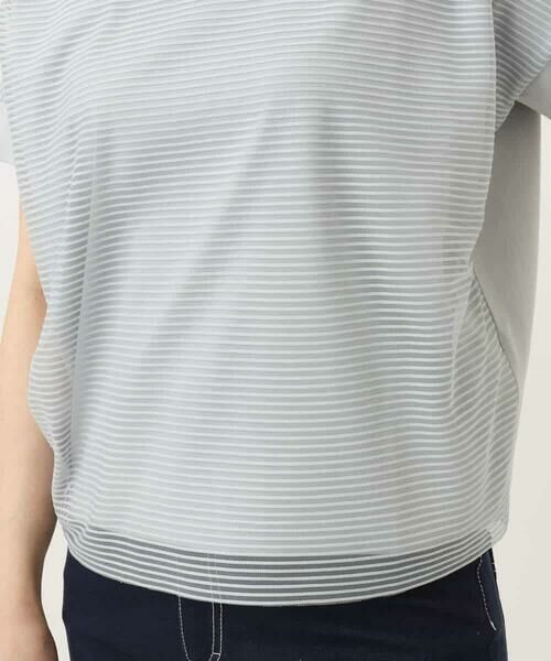 MK MICHEL KLEIN / エムケーミッシェルクラン カットソー | ボーダーチュールカットソー/接触冷感/洗える | 詳細19