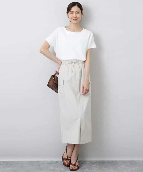 MK MICHEL KLEIN / エムケーミッシェルクラン カットソー | ボーダーチュールカットソー/接触冷感/洗える | 詳細2