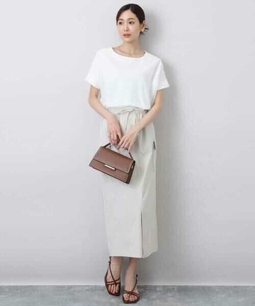 MK MICHEL KLEIN / エムケーミッシェルクラン カットソー | ボーダーチュールカットソー/接触冷感/洗える | 詳細4