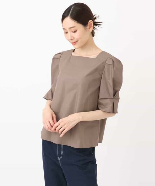 MK MICHEL KLEIN / エムケーミッシェルクラン シャツ・ブラウス | タックスリーブブラウス/洗える | 詳細17