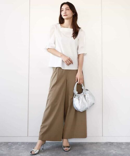 MK MICHEL KLEIN / エムケーミッシェルクラン シャツ・ブラウス | タックスリーブブラウス/洗える | 詳細3