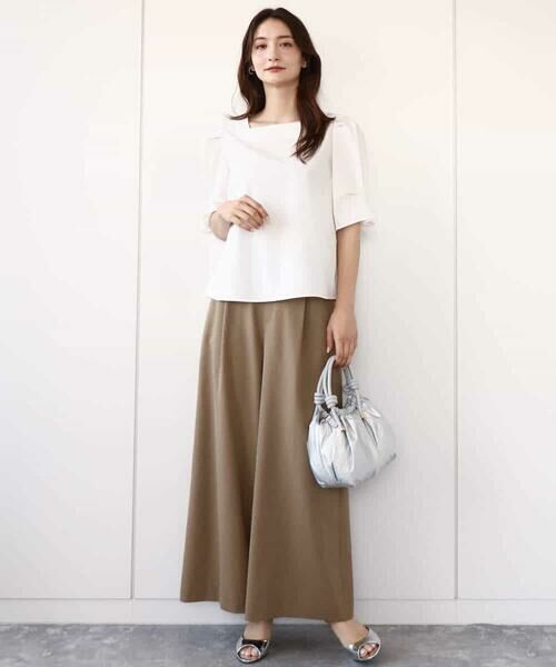 MK MICHEL KLEIN / エムケーミッシェルクラン シャツ・ブラウス | タックスリーブブラウス/洗える | 詳細4