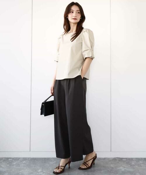 MK MICHEL KLEIN / エムケーミッシェルクラン シャツ・ブラウス | タックスリーブブラウス/洗える | 詳細7