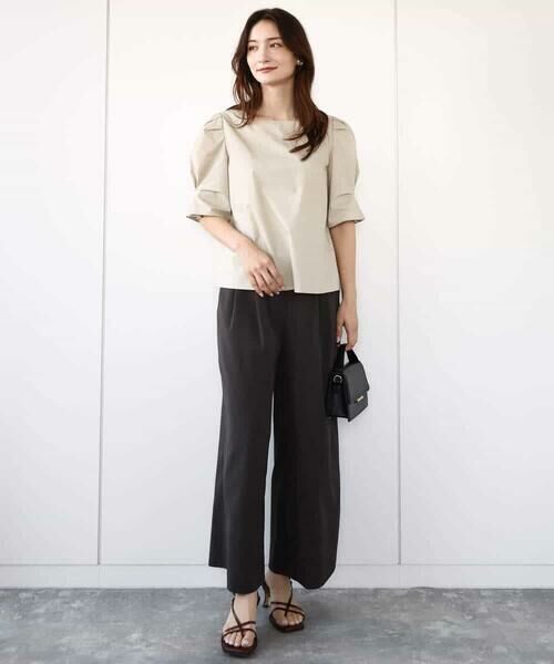 MK MICHEL KLEIN / エムケーミッシェルクラン シャツ・ブラウス | タックスリーブブラウス/洗える | 詳細8