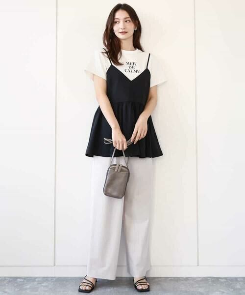 MK MICHEL KLEIN / エムケーミッシェルクラン シャツ・ブラウス | ドライリネンライクキャミソールビスチェ/洗える | 詳細15