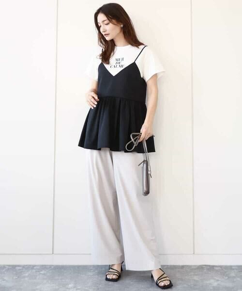 MK MICHEL KLEIN / エムケーミッシェルクラン シャツ・ブラウス | ドライリネンライクキャミソールビスチェ/洗える | 詳細18