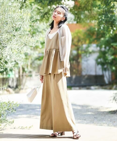 MK MICHEL KLEIN / エムケーミッシェルクラン シャツ・ブラウス | ドライリネンライクキャミソールビスチェ/洗える | 詳細22