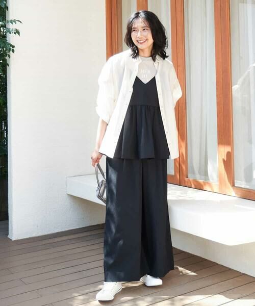 MK MICHEL KLEIN / エムケーミッシェルクラン シャツ・ブラウス | ドライリネンライクキャミソールビスチェ/洗える | 詳細30