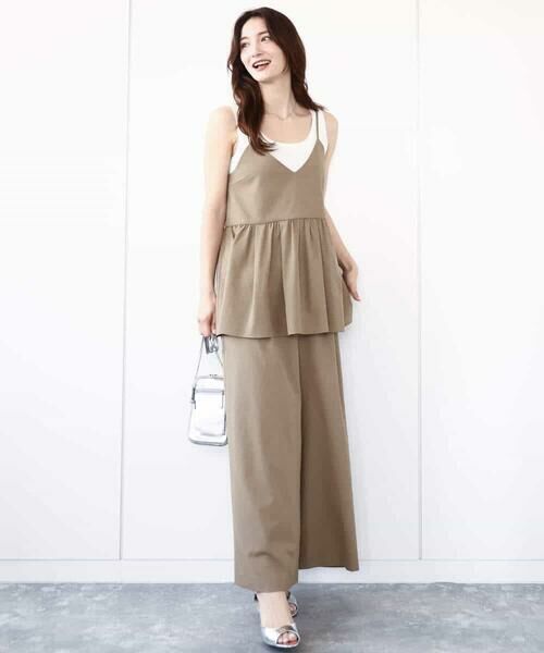 MK MICHEL KLEIN / エムケーミッシェルクラン シャツ・ブラウス | ドライリネンライクキャミソールビスチェ/洗える | 詳細4