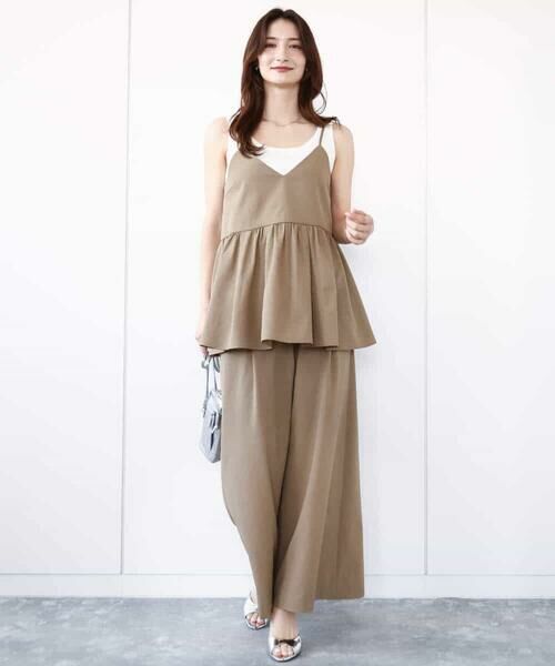 MK MICHEL KLEIN / エムケーミッシェルクラン シャツ・ブラウス | ドライリネンライクキャミソールビスチェ/洗える | 詳細5