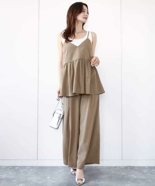 MK MICHEL KLEIN / エムケーミッシェルクラン シャツ・ブラウス | ドライリネンライクキャミソールビスチェ/洗える | 詳細6