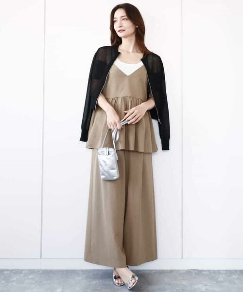 MK MICHEL KLEIN / エムケーミッシェルクラン シャツ・ブラウス | ドライリネンライクキャミソールビスチェ/洗える | 詳細8