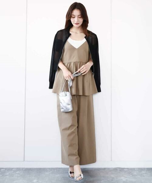 MK MICHEL KLEIN / エムケーミッシェルクラン シャツ・ブラウス | ドライリネンライクキャミソールビスチェ/洗える | 詳細9