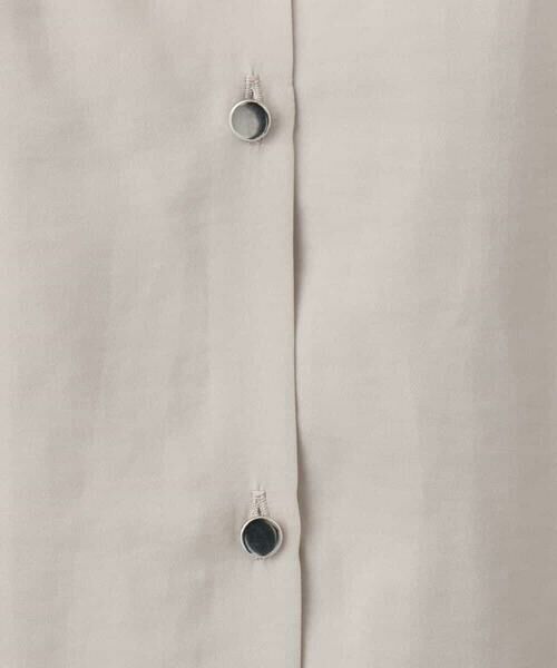 MK MICHEL KLEIN / エムケーミッシェルクラン シャツ・ブラウス | フリルネックデザインサテンブラウス/接触冷感/洗える | 詳細22