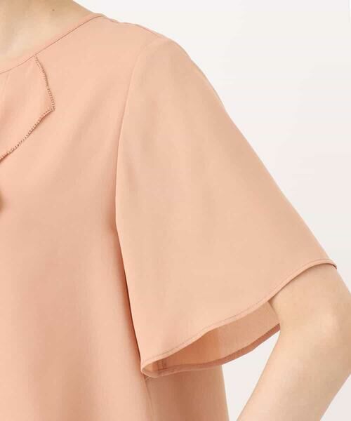 MK MICHEL KLEIN / エムケーミッシェルクラン シャツ・ブラウス | フリルディティールジョーゼットブラウス/洗える | 詳細23