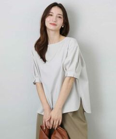 MK MICHEL KLEIN / エムケーミッシェルクラン シャツ・ブラウス | タックスリーブストレッチブラウス/洗える