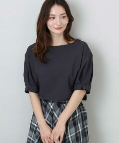 MK MICHEL KLEIN / エムケーミッシェルクラン シャツ・ブラウス | タックスリーブストレッチブラウス/洗える