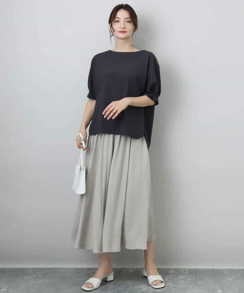 MK MICHEL KLEIN / エムケーミッシェルクラン シャツ・ブラウス | タックスリーブストレッチブラウス/洗える | 詳細10