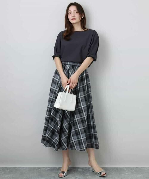 MK MICHEL KLEIN / エムケーミッシェルクラン シャツ・ブラウス | タックスリーブストレッチブラウス/洗える | 詳細13