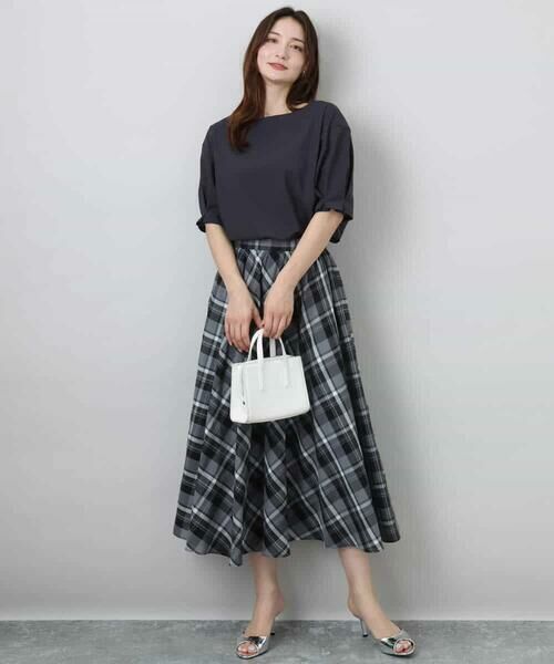 MK MICHEL KLEIN / エムケーミッシェルクラン シャツ・ブラウス | タックスリーブストレッチブラウス/洗える | 詳細14