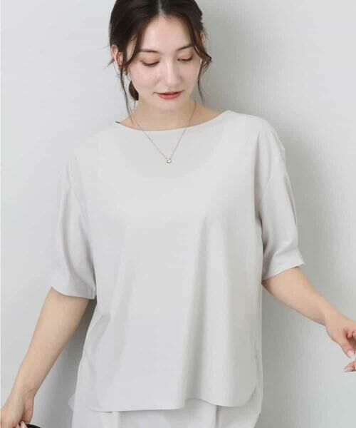 MK MICHEL KLEIN / エムケーミッシェルクラン シャツ・ブラウス | タックスリーブストレッチブラウス/洗える | 詳細16