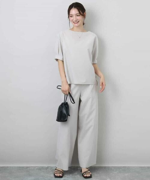 MK MICHEL KLEIN / エムケーミッシェルクラン シャツ・ブラウス | タックスリーブストレッチブラウス/洗える | 詳細17