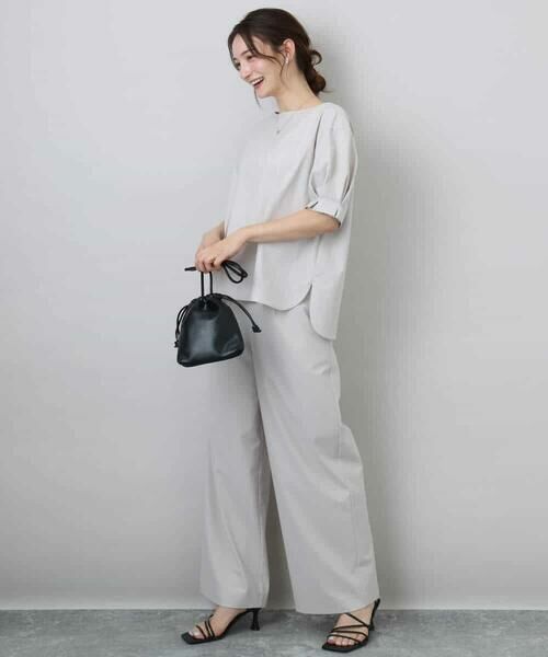 MK MICHEL KLEIN / エムケーミッシェルクラン シャツ・ブラウス | タックスリーブストレッチブラウス/洗える | 詳細18