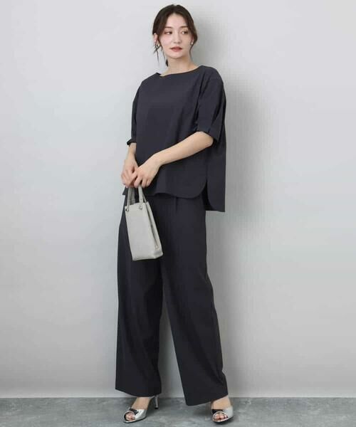 MK MICHEL KLEIN / エムケーミッシェルクラン シャツ・ブラウス | タックスリーブストレッチブラウス/洗える | 詳細2