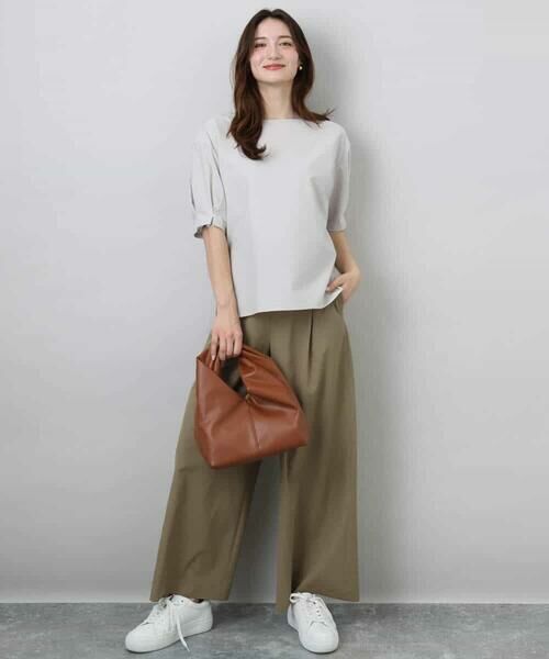 MK MICHEL KLEIN / エムケーミッシェルクラン シャツ・ブラウス | タックスリーブストレッチブラウス/洗える | 詳細21