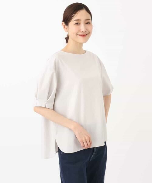 MK MICHEL KLEIN / エムケーミッシェルクラン シャツ・ブラウス | タックスリーブストレッチブラウス/洗える | 詳細23