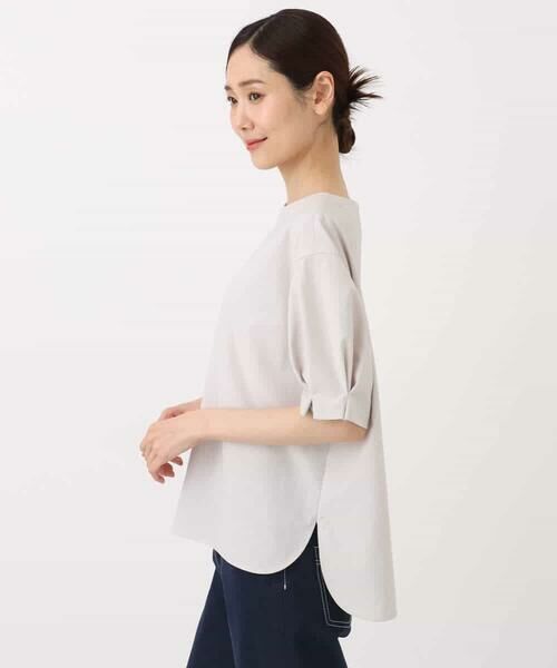 MK MICHEL KLEIN / エムケーミッシェルクラン シャツ・ブラウス | タックスリーブストレッチブラウス/洗える | 詳細24