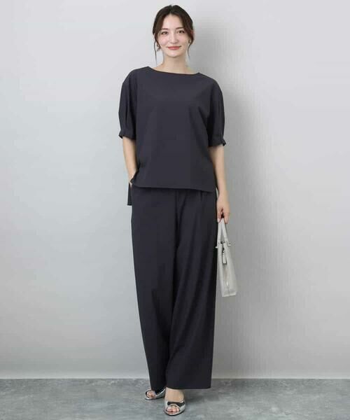 MK MICHEL KLEIN / エムケーミッシェルクラン シャツ・ブラウス | タックスリーブストレッチブラウス/洗える | 詳細4