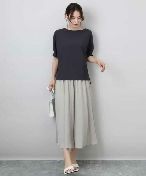 MK MICHEL KLEIN / エムケーミッシェルクラン シャツ・ブラウス | タックスリーブストレッチブラウス/洗える | 詳細9