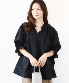 MK MICHEL KLEIN / エムケーミッシェルクラン シャツ・ブラウス | シアーチュニックブラウス/洗える