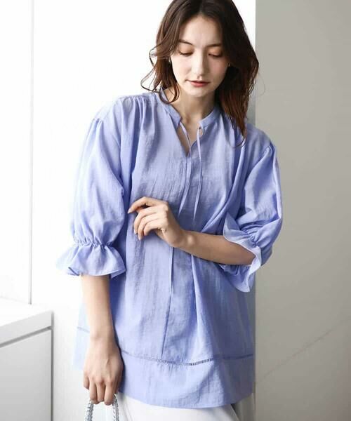 MK MICHEL KLEIN / エムケーミッシェルクラン シャツ・ブラウス | シアーチュニックブラウス/洗える | 詳細11