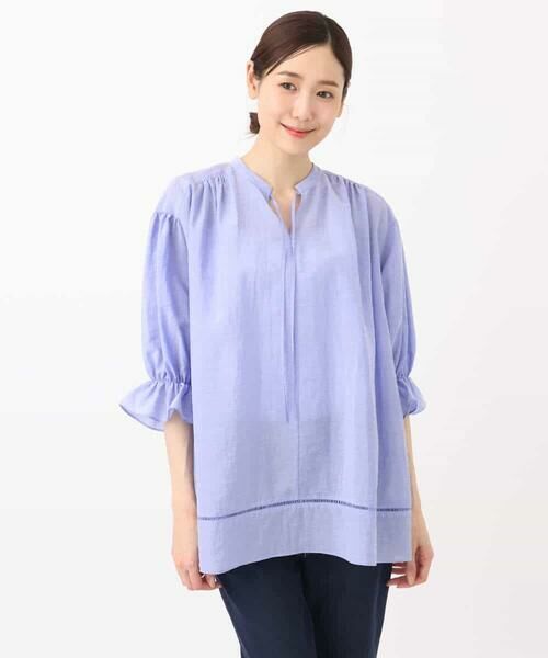 MK MICHEL KLEIN / エムケーミッシェルクラン シャツ・ブラウス | シアーチュニックブラウス/洗える | 詳細16