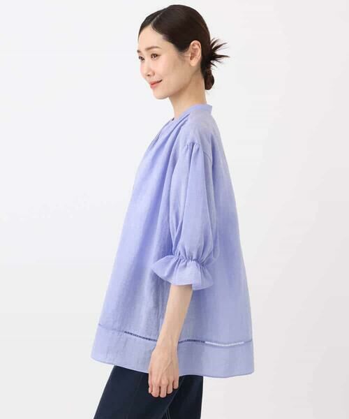 MK MICHEL KLEIN / エムケーミッシェルクラン シャツ・ブラウス | シアーチュニックブラウス/洗える | 詳細17