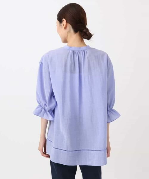 MK MICHEL KLEIN / エムケーミッシェルクラン シャツ・ブラウス | シアーチュニックブラウス/洗える | 詳細18