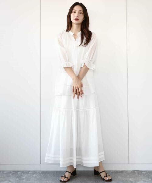 MK MICHEL KLEIN / エムケーミッシェルクラン シャツ・ブラウス | シアーチュニックブラウス/洗える | 詳細3