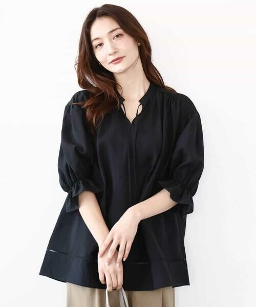 MK MICHEL KLEIN / エムケーミッシェルクラン シャツ・ブラウス | シアーチュニックブラウス/洗える | 詳細6