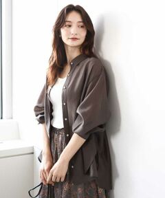 MK MICHEL KLEIN / エムケーミッシェルクラン シャツ・ブラウス | シアーシャツブラウス/洗える