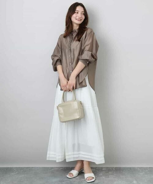 MK MICHEL KLEIN / エムケーミッシェルクラン シャツ・ブラウス | シアーシャツブラウス/洗える | 詳細12