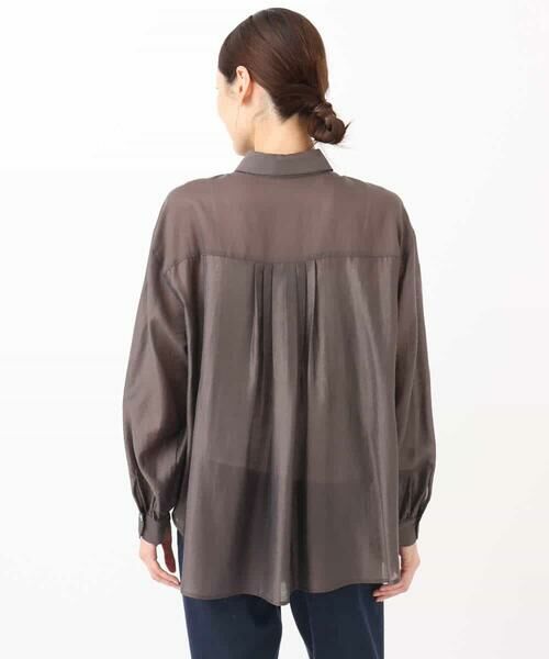 MK MICHEL KLEIN / エムケーミッシェルクラン シャツ・ブラウス | シアーシャツブラウス/洗える | 詳細23