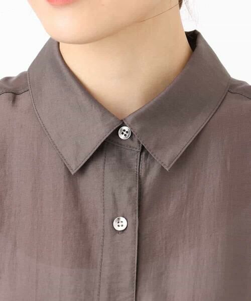 MK MICHEL KLEIN / エムケーミッシェルクラン シャツ・ブラウス | シアーシャツブラウス/洗える | 詳細24