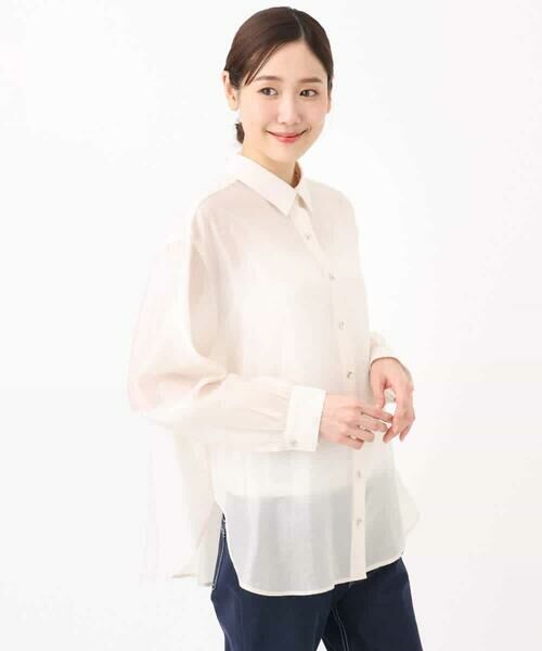 MK MICHEL KLEIN / エムケーミッシェルクラン シャツ・ブラウス | シアーシャツブラウス/洗える | 詳細29